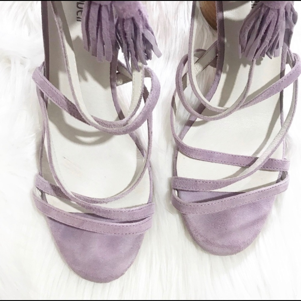 Jeffrey Campbell Suede Lavander Heeled Sandals - Picture 3 of 3